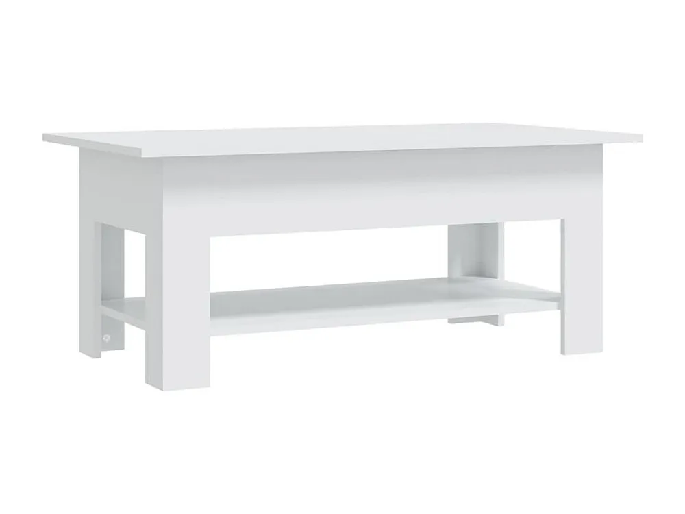 Mesa de centro 102x55x42 cm aglomerado branco