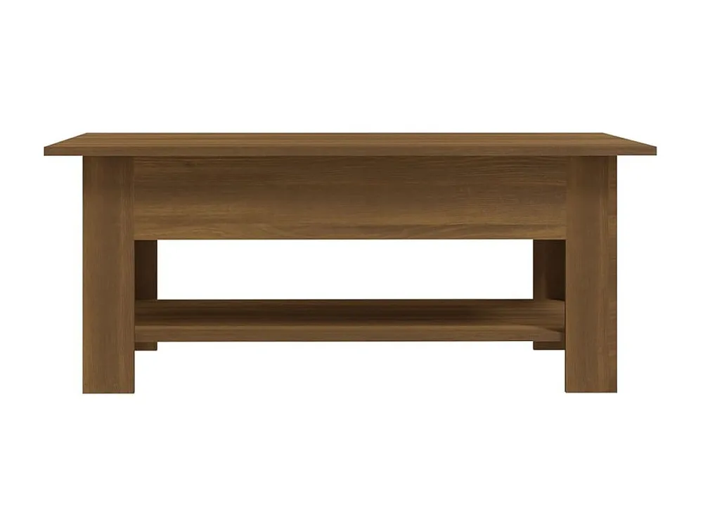 Mesa de centro 102x55x42 cm aglomerado cor carvalho castanho