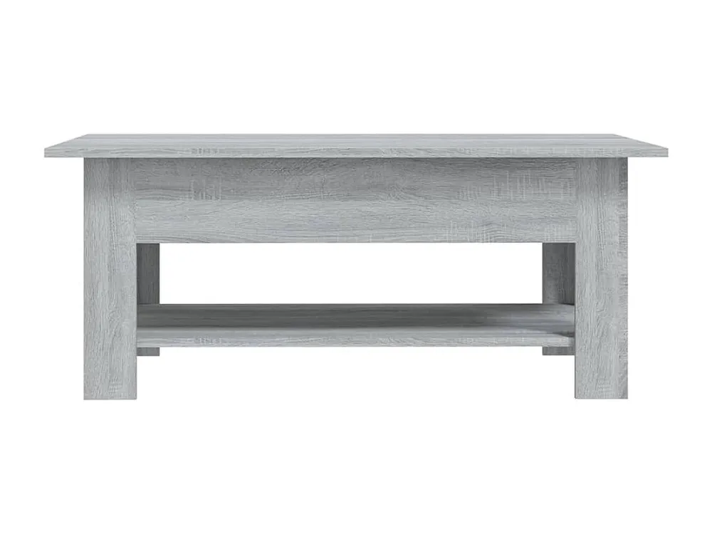 Mesa de centro 102x55x42 cm aglomerado cor sonoma cinzento