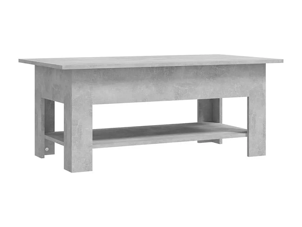 Mesa de centro 102x55x42 cm contraplacado cinzento cimento