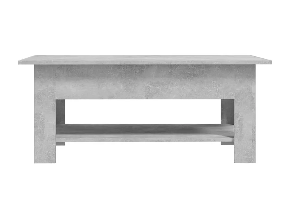 Mesa de centro 102x55x42 cm contraplacado cinzento cimento