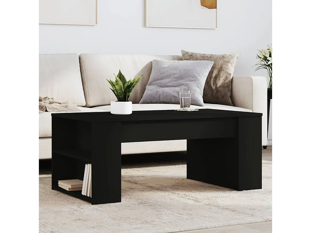 Mesa de centro 102x55x42 cm derivados de madeira preto