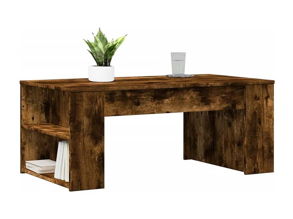 Mesa de centro 102x55x42 cm madeira processada carvalho fumado