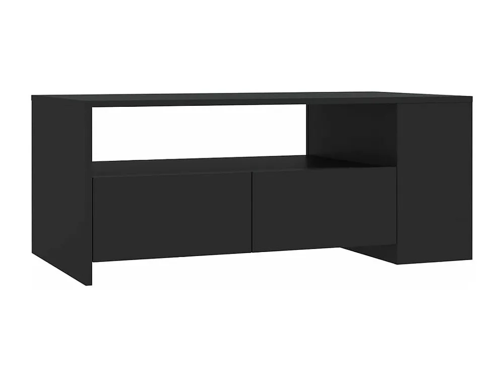 Mesa de centro 102x55x42 cm madeira processada preto