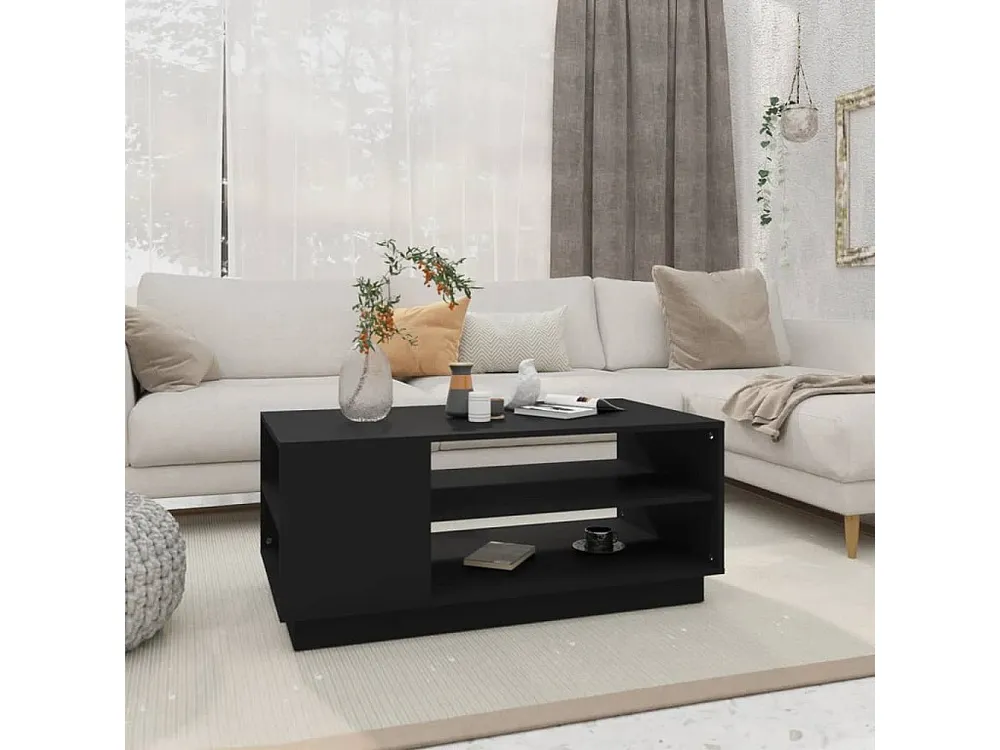 Mesa de centro 102x55x43 cm aglomerado preto