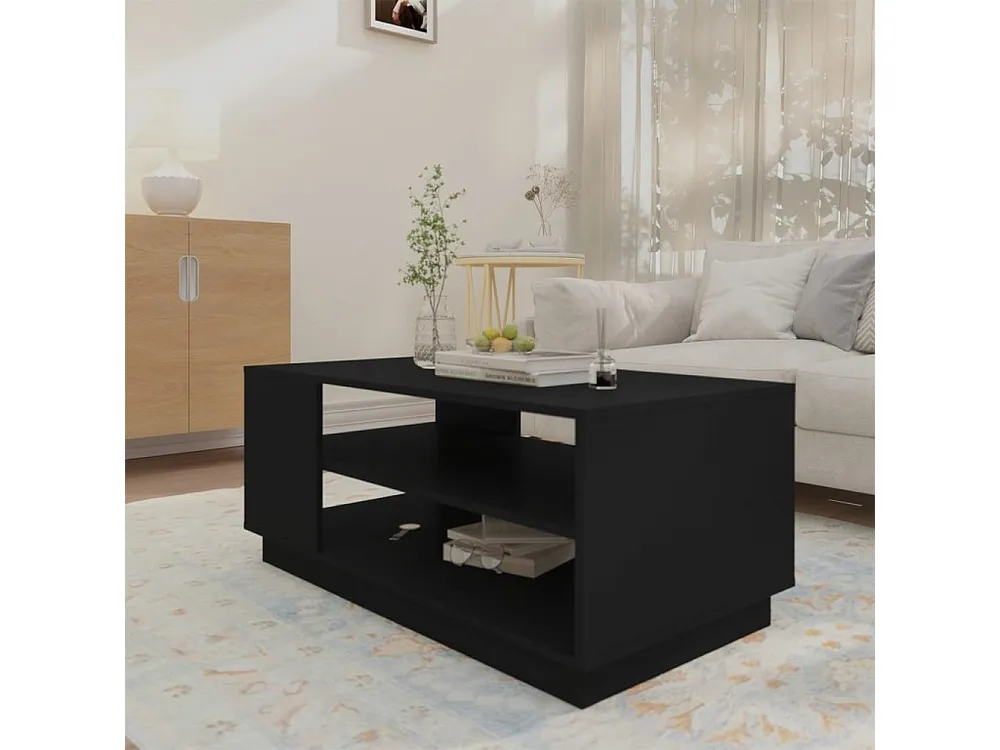 Mesa de centro 102x55x43 cm aglomerado preto