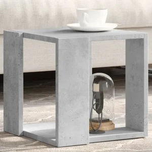 Mesa de centro 32x32x30 cm derivados de madeira cinza cimento