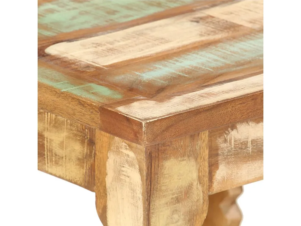 Mesa de centro 40x40x40 cm madeira recuperada maciç