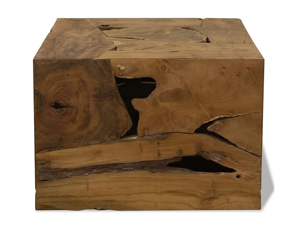 Mesa de centro 50x50x35 cm teca genuína castanho