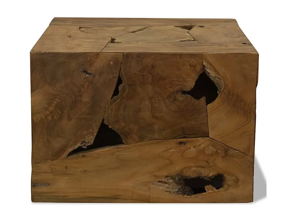 Mesa de centro 50x50x35 cm teca genuína castanho