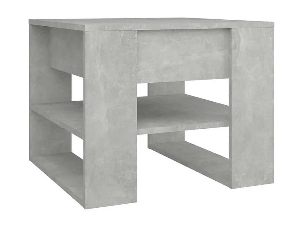 Mesa de centro 55,5x55x45 cm madeira processada cinza cimento