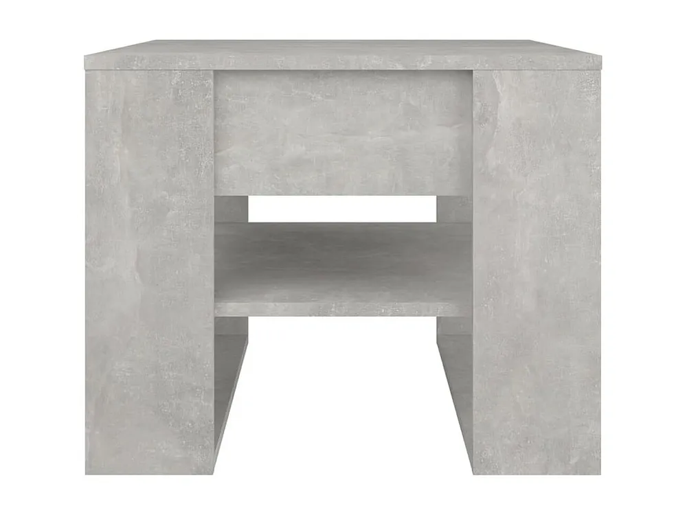 Mesa de centro 55,5x55x45 cm madeira processada cinza cimento
