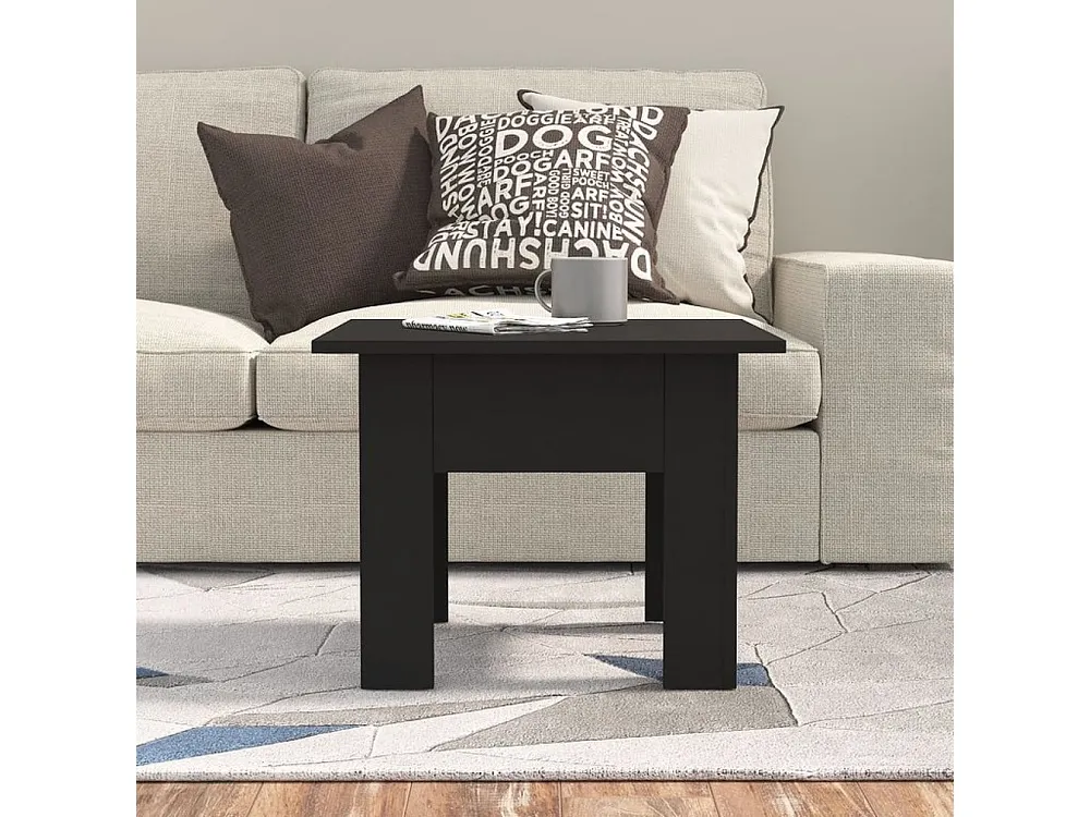 Mesa de centro 55x55x42 cm aglomerado preto