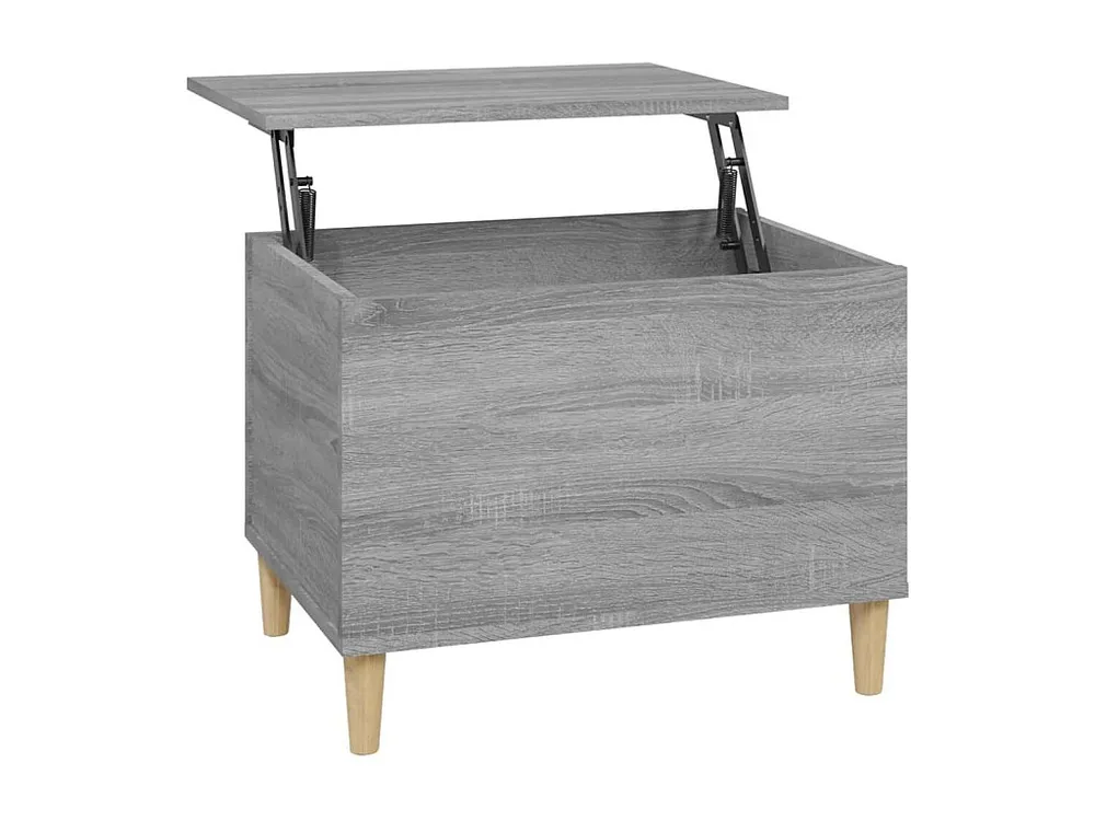 Mesa de centro 60x44,5x45 cm derivados de madeira cinza sonoma