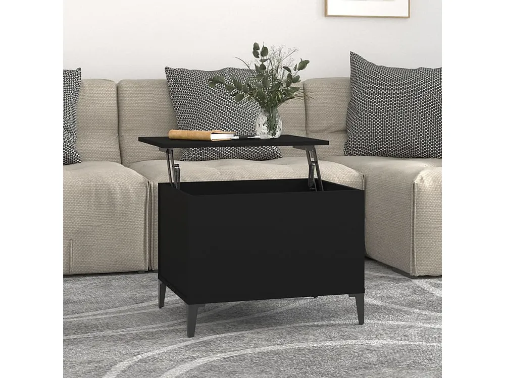 Mesa de centro 60x44,5x45 cm derivados de madeira preto