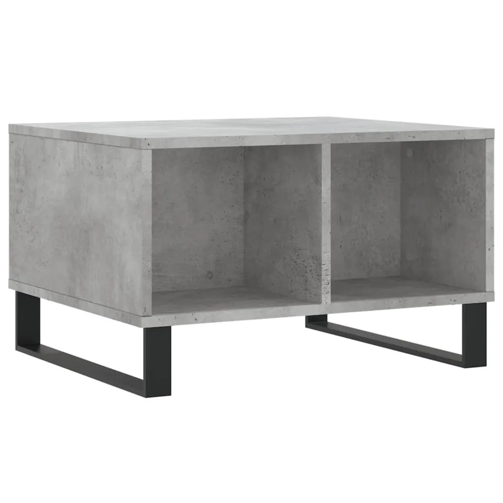Mesa de centro 60x50x36,5 cm derivados de madeira cinza cimento