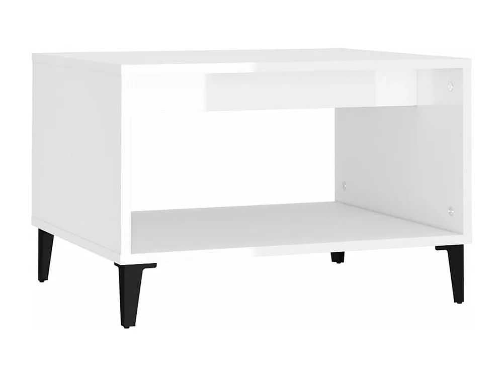 Mesa de centro 60x50x40 cm derivados madeira branco resplandecente