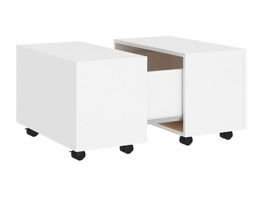 Mesa de centro 60x60x38 cm contraplacado branco
