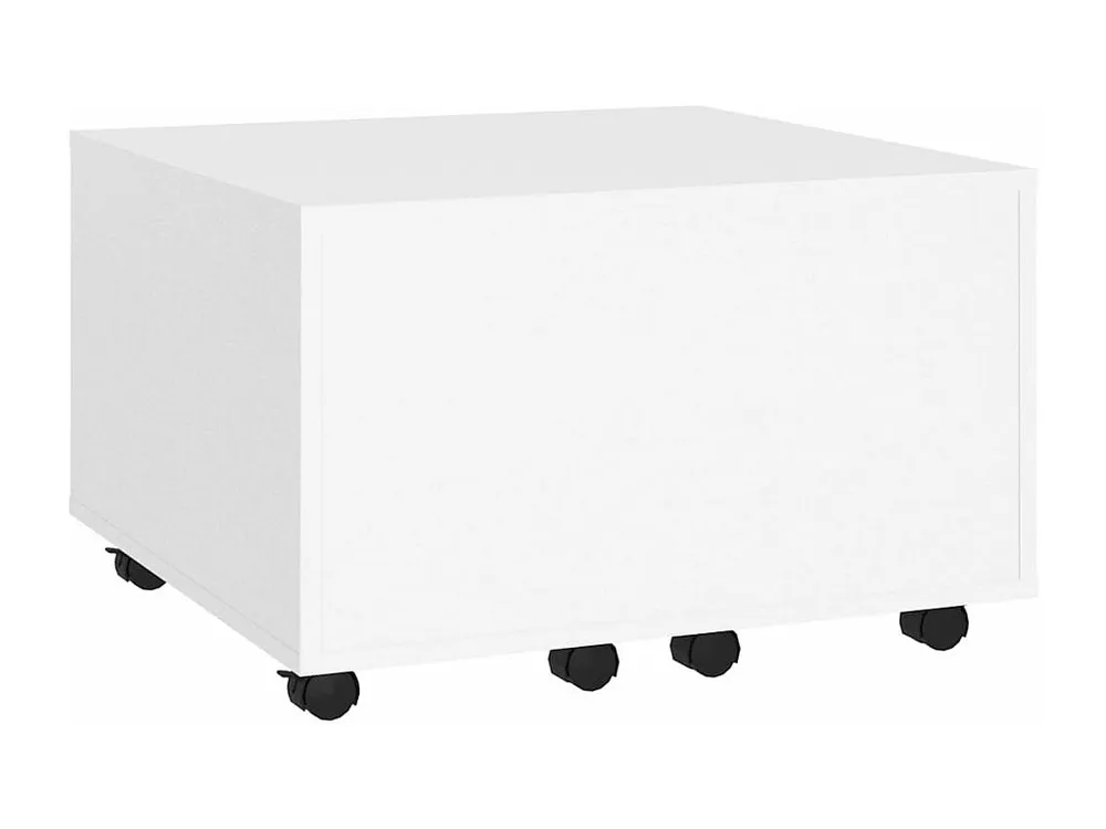 Mesa de centro 60x60x38 cm contraplacado branco