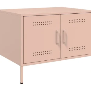 Mesa de centro 68x50x50,5 cm ço laminado helado rosa