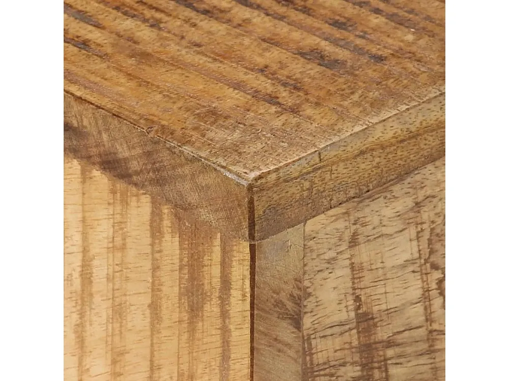 Mesa de centro 68x68x41 cm madeira de mangueira áspera