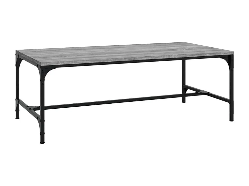 Mesa de centro 80x50x35 cm derivados de madeira cinzento sonoma
