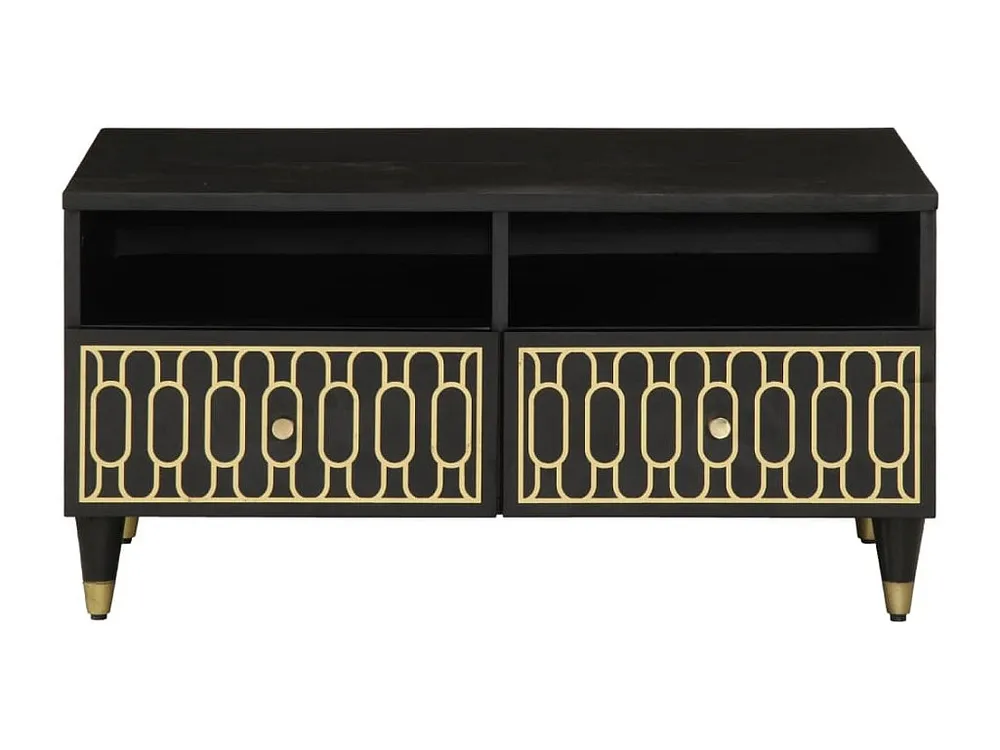 Mesa de centro 80x54x40 cm madeira de mangueira maciç