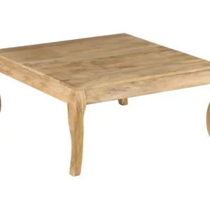 Mesa de centro 80x80x40cm madeira mangueira maciç