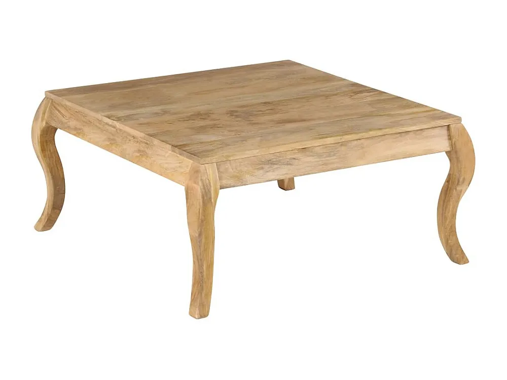 Mesa de centro 80x80x40cm madeira mangueira maciç