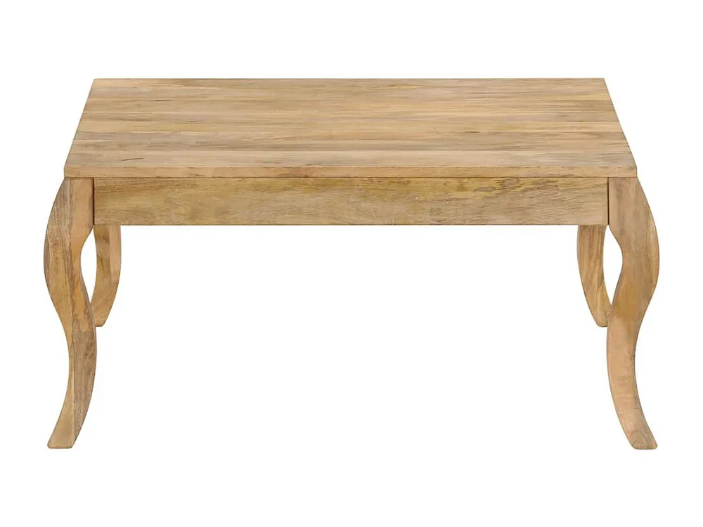 Mesa de centro 80x80x40cm madeira mangueira maciç