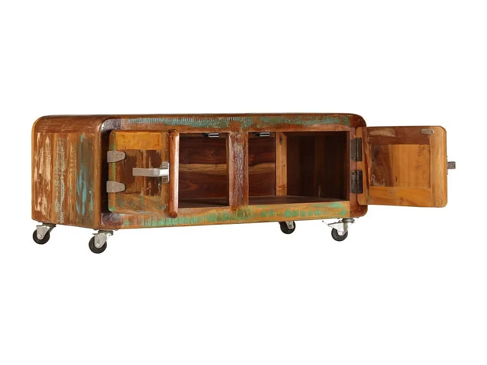 Mesa de centro 85x55x40 cm madeira recuperada maciç