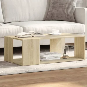 Mesa de centro 89,5x48x30 cm derivados madeira carvalho sonoma