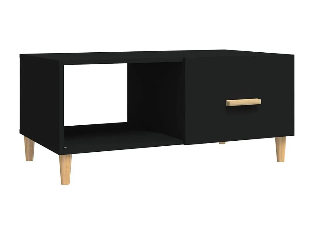 Mesa de centro 89,5x50x40 cm madeira processada preto