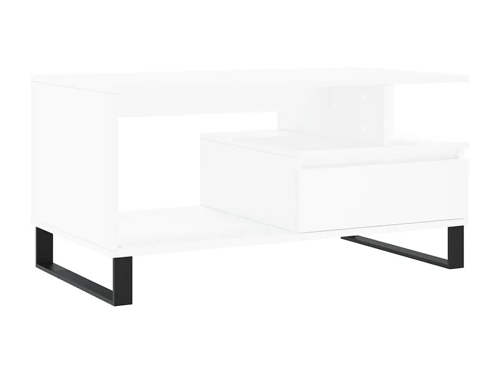 Mesa de centro 90x49x45 cm derivados de madeira branco