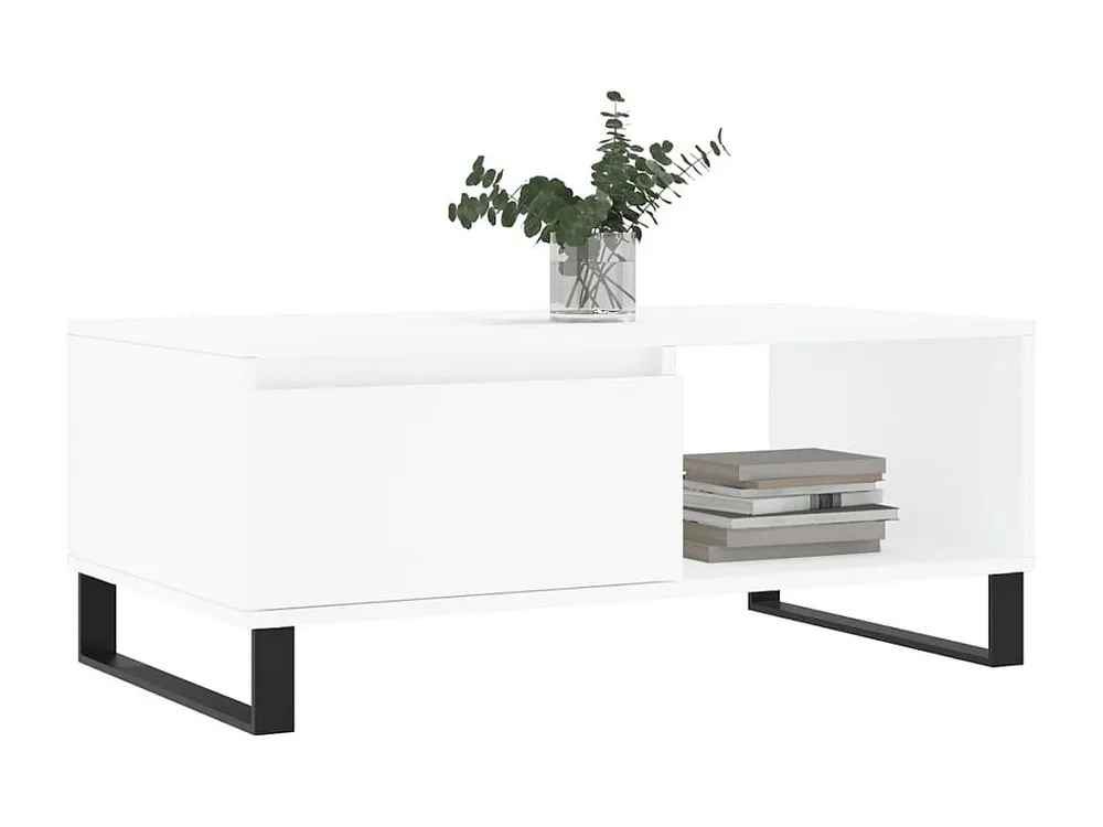 Mesa de centro 90x50x36,5 cm derivados de madeira branco