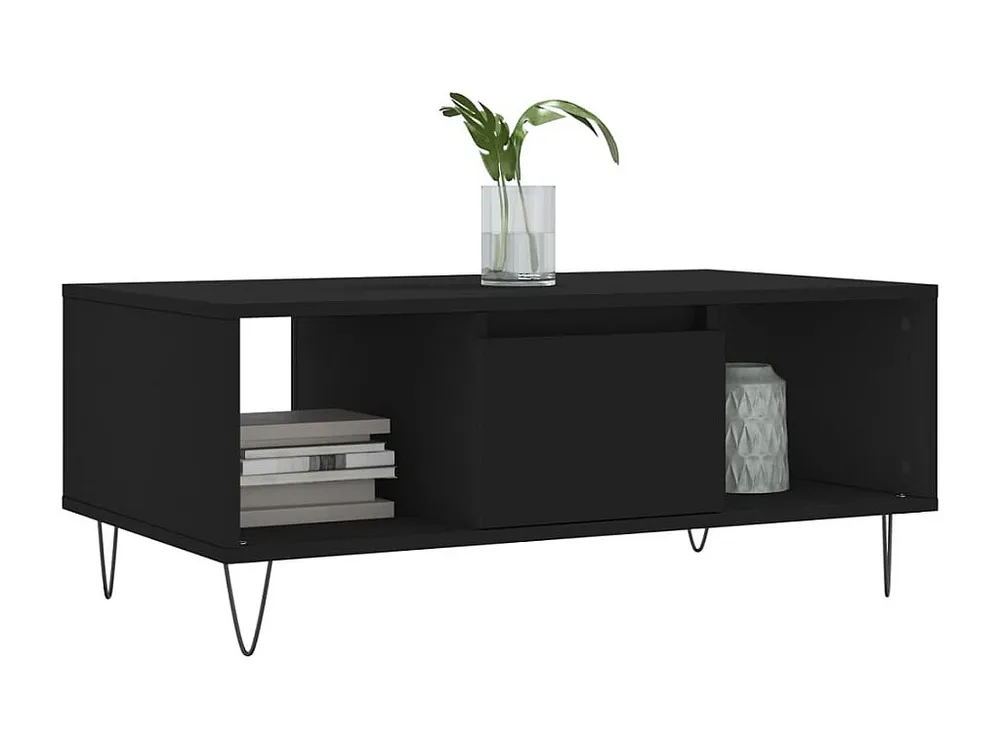 Mesa de centro 90x50x36,5 cm derivados de madeira preto