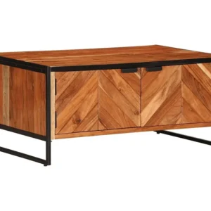Mesa de centro 90x55x40 cm madeira de acácia maciç