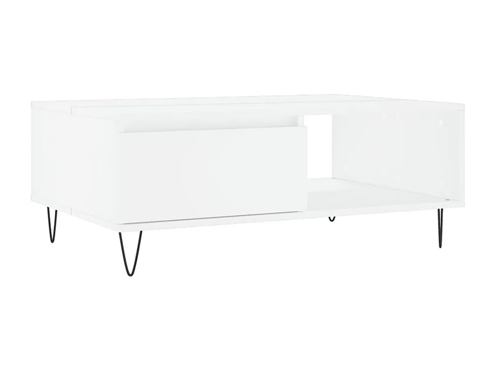 Mesa de centro 90x60x35 cm derivados de madeira branco