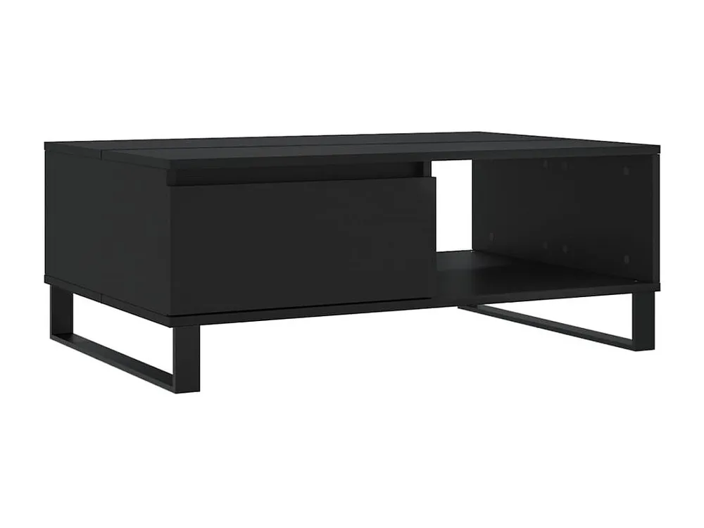 Mesa de centro 90x60x35 cm derivados de madeira preto