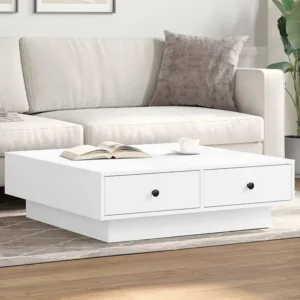 Mesa de centro 90x90x28 cm contraplacado branco