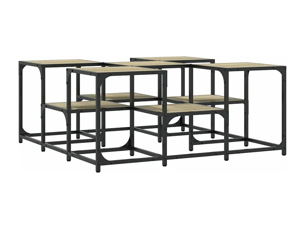 Mesa de centro 91x91x40 cm derivados de madeira carvalho sonoma