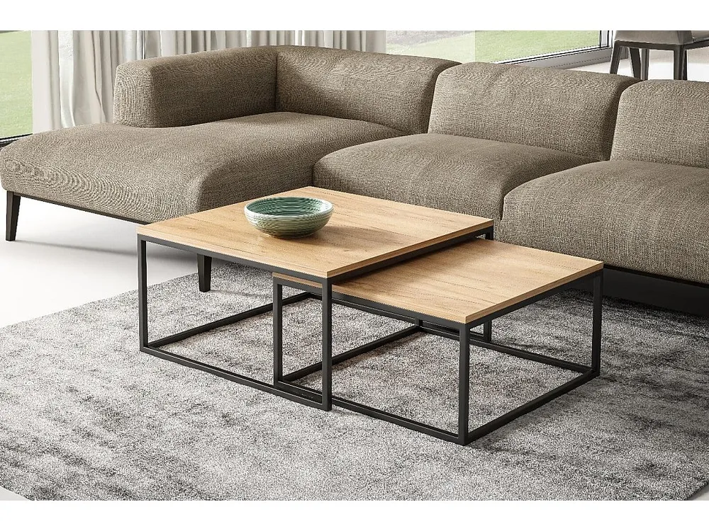 Mesa Centro DUALISTA CT76 76x76x39 Bege