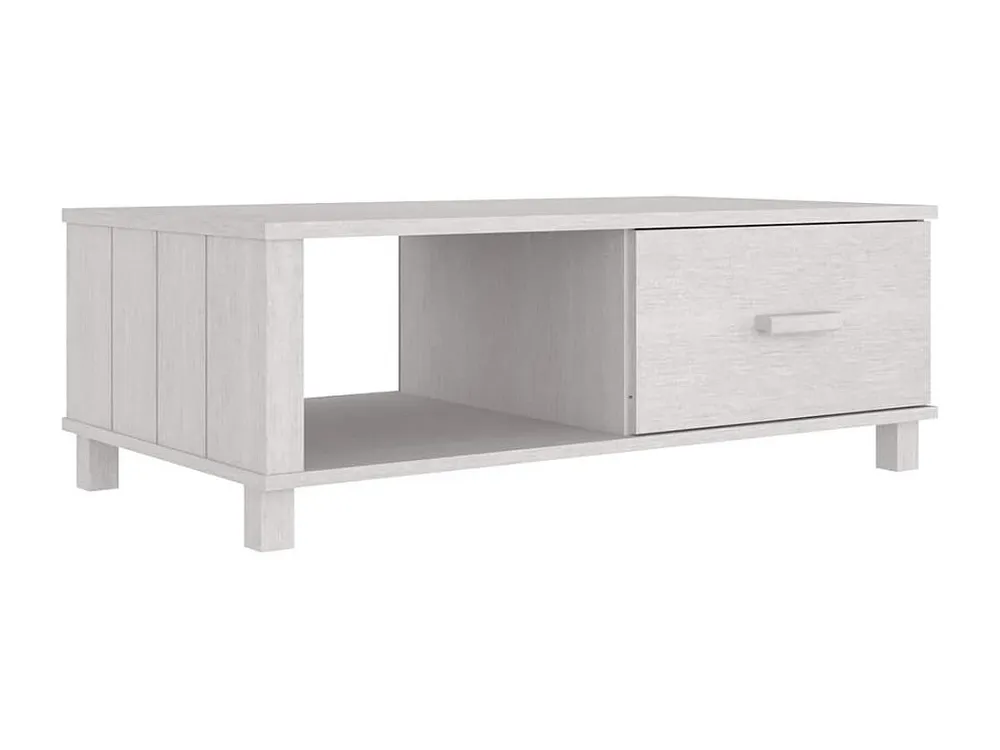 Mesa de centro HAMAR 100x55x35 cm pinho maciço branco