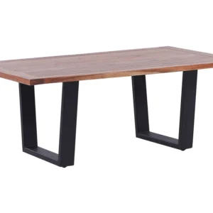 Mesa de centro em madeira de acácia clara 120 x 70 cm GRENOLA
