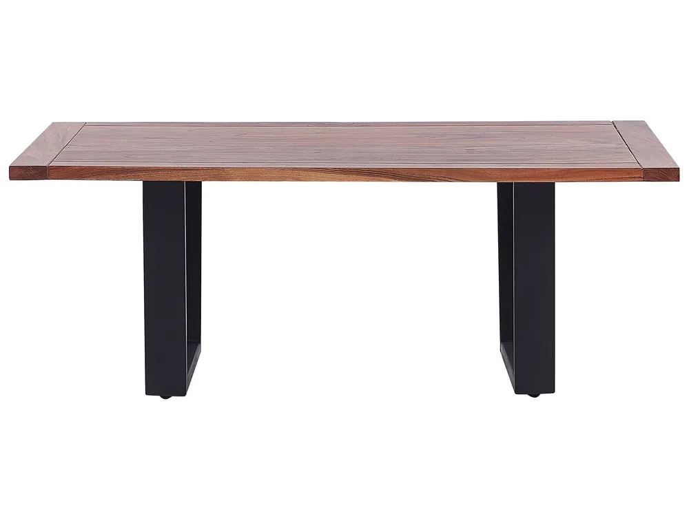 Mesa de centro em madeira de acácia clara 120 x 70 cm GRENOLA