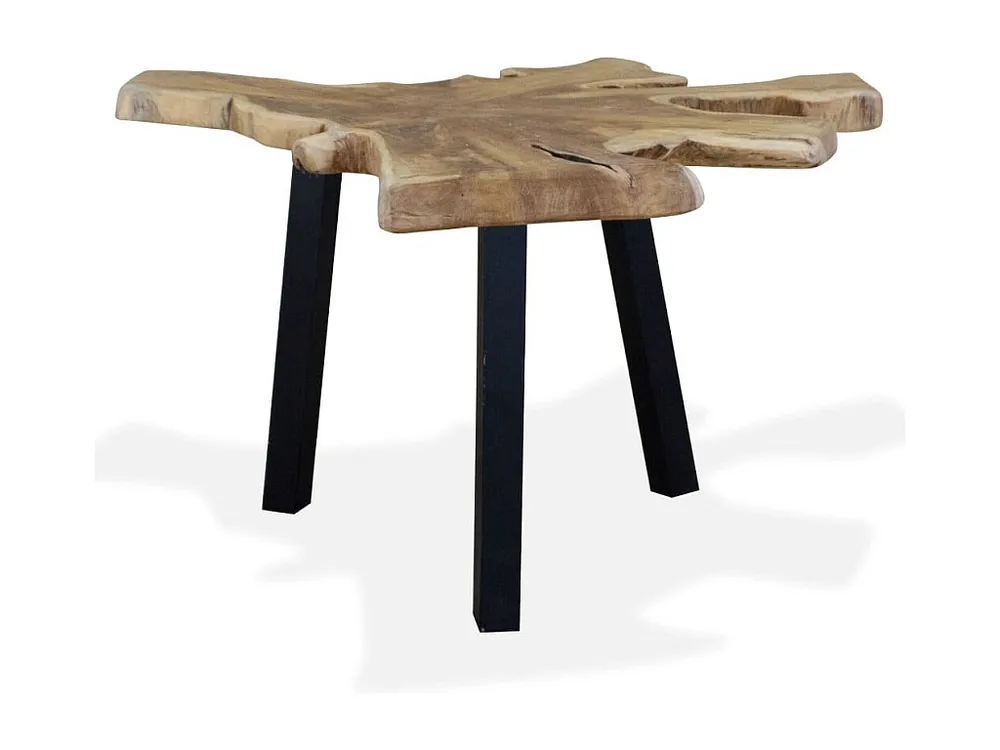 Mesa de centro em madeira de teca genuína 80x70x38 cm