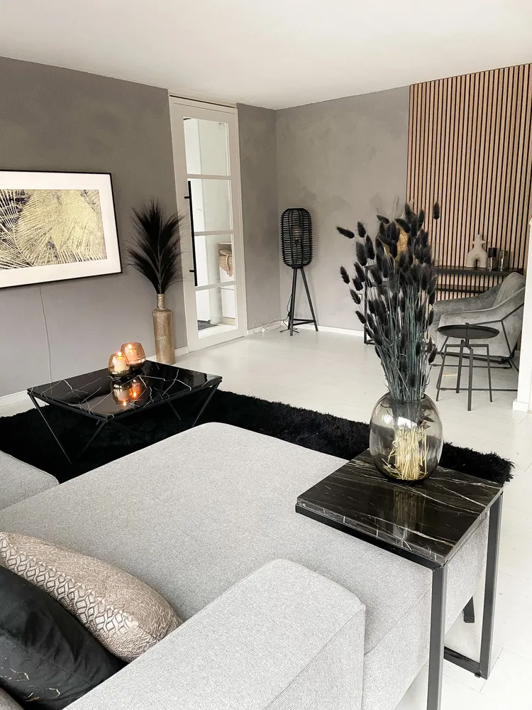Mesa de centro MDF Preto MALIBU