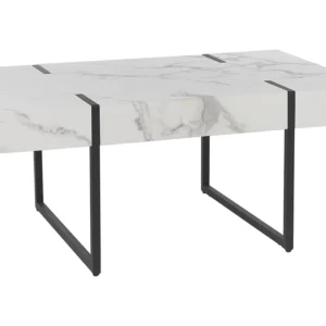 Mesa de centro preta e branca 100 x 60 cm MERCED