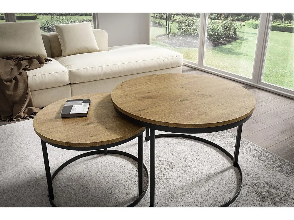 Mesa Centro RABEN CT75 75x75x47 Laranja