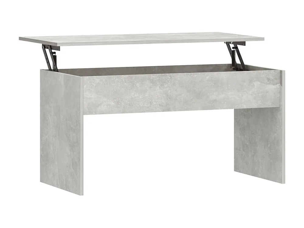 Mesa de centro102x50,5x52,5cm madeira processada cinza cimento
